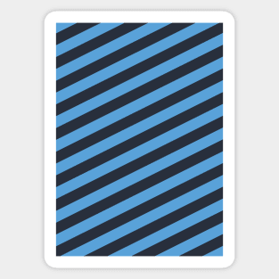 Co. Dublin GAA Sky Blue and Navy Angled Stripes Sticker